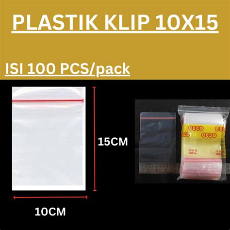 Jual Kantong Plastik Klip Uk X Cm Plastik Zipper Lock Plastik