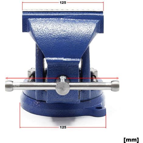 Etau D Atelier 125 Mm Base Tournante Heavy Duty