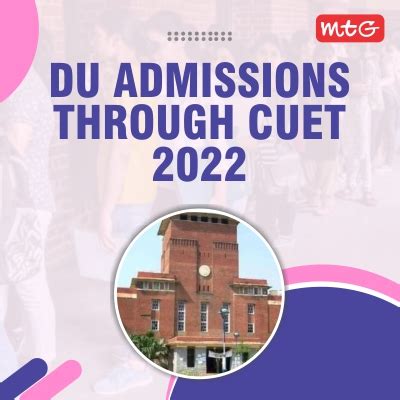 Du Admission Through Cuet MTG Blog