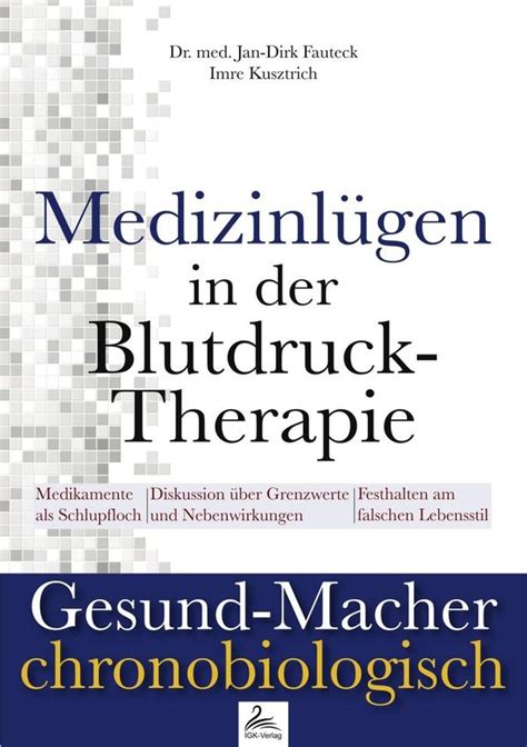 Medizinl Gen Der Blutdruck Therapie Jan Dirk Fauteck Buch Jpc