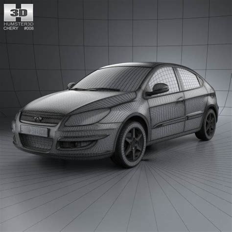 Chery A3 J3 Hatchback 5 Door With Hq Interior 2008 3d Model For