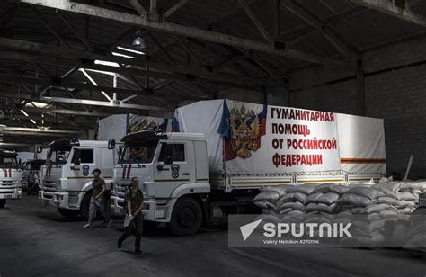 38th Humanitarian Aid Convoy Arrives In Donetsk Region Sputnik Mediabank