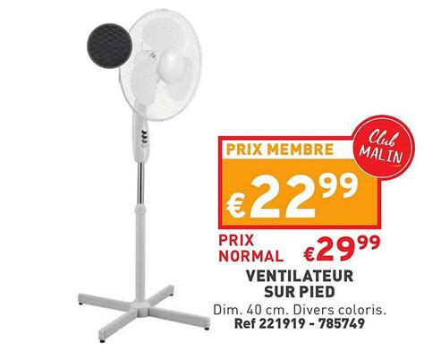 Promo Ventilateur Sur Pied Chez Trafic Icatalogue Fr