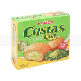 Wholesale Orion Custas Cream Green Rice 23g x 12 Pcs x 8 Boxes