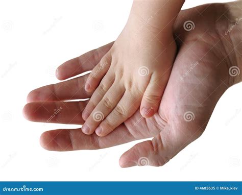 Mains D Enfant Et De Parent Ensemble Image Stock Image Du Ch Ri