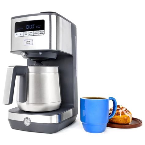 Ge Appliances 10 Cup Drip Coffee Maker With Thermal Carafe In Stainless