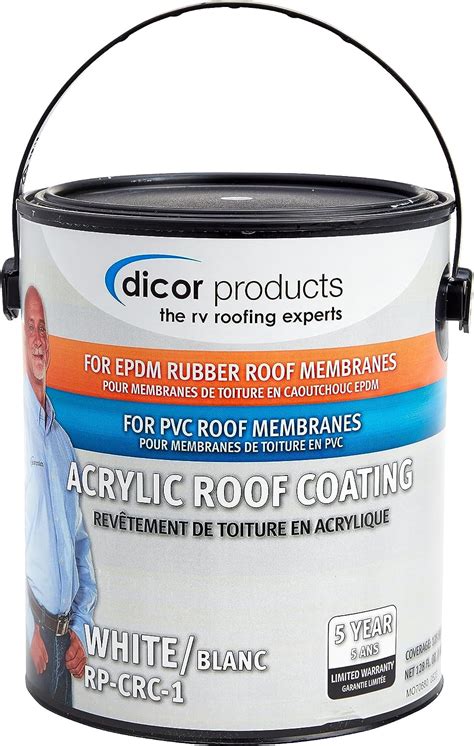 Amazon Dicor RP CRC 1 EPDM Rubber Roof Acrylic Coating Part 2