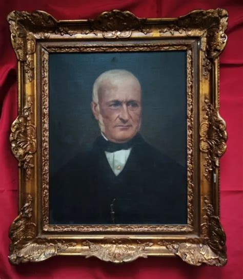 SUPERBE ÉCOLE FRANÇAISE du XIX e siècle portrait d homme EUR 380 00