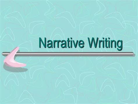 Ppt Narrative Writing Powerpoint Presentation Free Download Id 705286