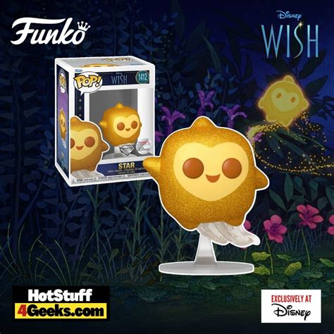 2023 New Disney Wish Star Diamond Glitter Funko Pop