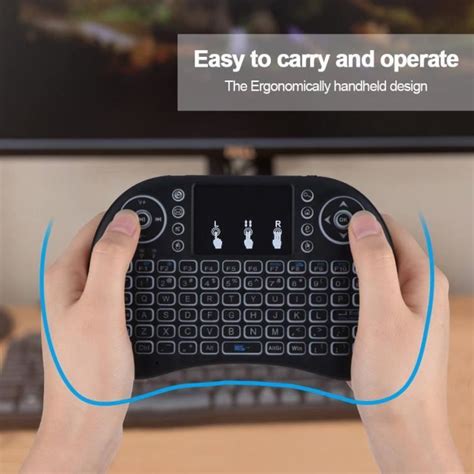 Hurrise Clavier Pav Tactile Mini Clavier Sans Fil Ghz Air Mouse