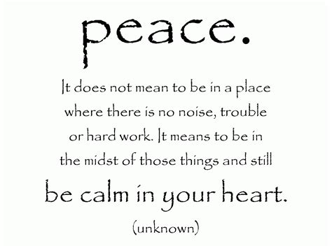 Peace In Your Heart Quotes. QuotesGram