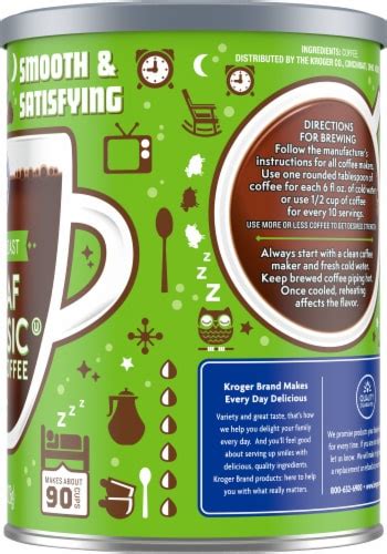 Kroger® Decaf Classic Medium Roast Ground Coffee 115 Oz Kroger