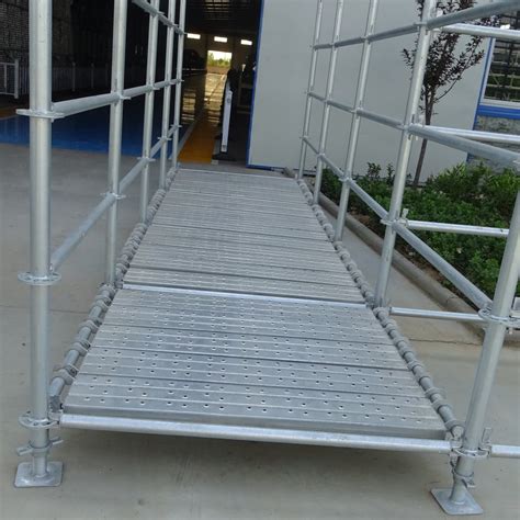 Pre Galvanized Steel Plank Walking Deck Board For Scaffolding Ring Lock