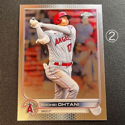 Yahooオークション 最新 2022 Topps Chrome 大谷翔平 No1 ベースカ