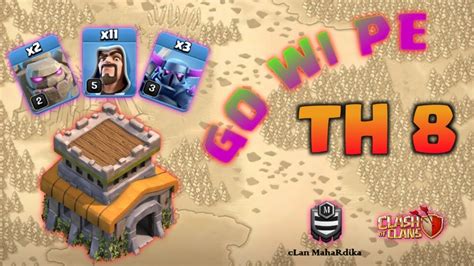 Th 8 Gowipe Golem Wizard Pekka War Attack Strategy Clan Mahardika