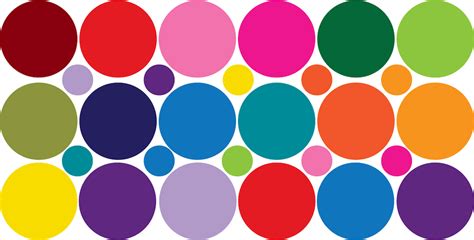 Colorful Dots Decal Nursery Wall Decal Murals Primedecals