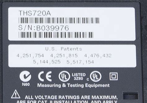 Tektronix THS720A Handheld Battery Operated DMM 100 MHz 500 MS S