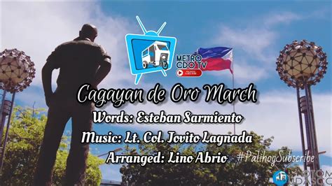 Cagayan De Oro March Lyrics Youtube