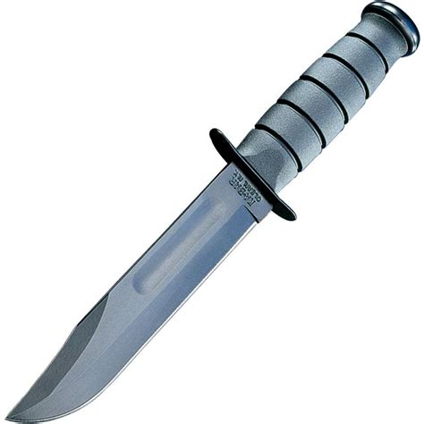 Ka Bar Inch Usa Fighting Black Carbon Steel Blade Knife With