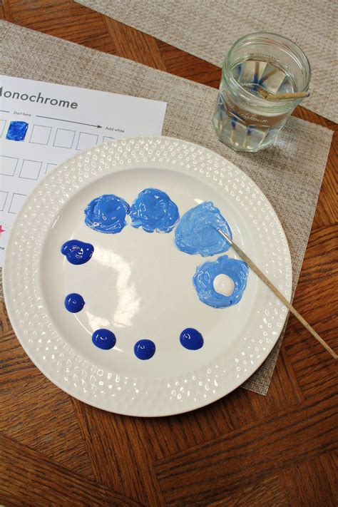 Easy Monochrome Art Lesson To Teach Tints Tones And Shades To Children