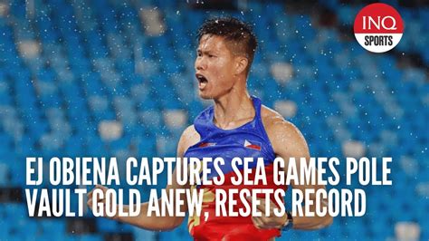 EJ Obiena Captures SEA Games Pole Vault Gold Anew Resets Record YouTube