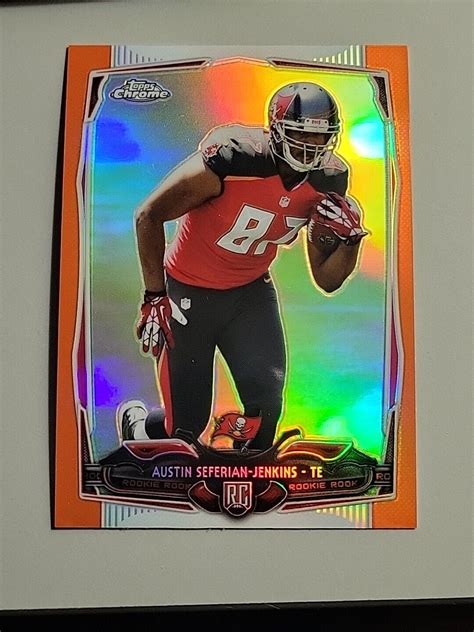 2014 Topps Chrome Orange Refractor 178 Austin Seferian Jenkins RC