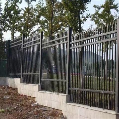 New Design Cheap Wrought Iron Fence Panel Steel Metal Picket Ornamental Fence From China Factory