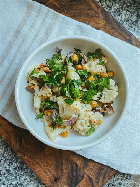 Roasted Cauliflower Salad With Lemony Tahini Sauce Taratour