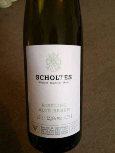 Weingut Scholtes Alte Reben Riesling Vivino