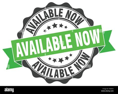available now stamp. sign. seal Stock Vector Image & Art - Alamy 