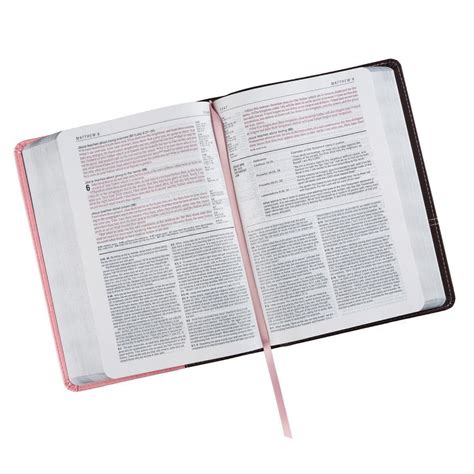 Study Bible In Pink And Brown Leather Like Kjv Bible Life Application