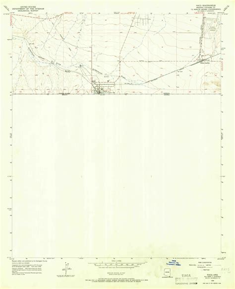 Classic USGS Naco Arizona 7.5'x7.5' Topo Map – MyTopo Map Store
