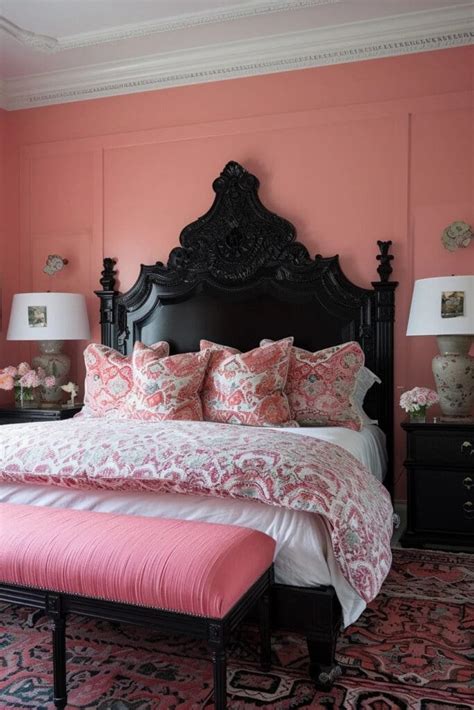 25 Edgy and Chic Pink and Black Bedroom Ideas - Roomy Retreat