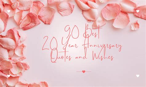 90+ Best 20 Year Anniversary Quotes, Messages & Wishes - Personal House