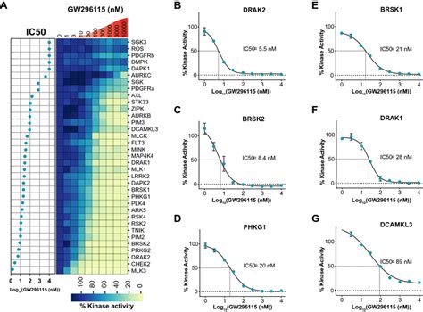 Doseresponse Kinase Enzymatic Activity Assays On 35 Kinases Treated