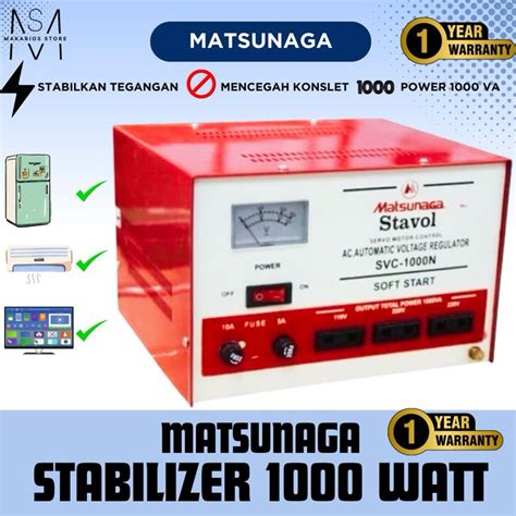 Jual Stabilizer Matsunaga Watt Stavol Shopee Indonesia