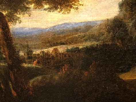 Proantic Paysage Flamand Van Artois Huile Sur Toile Xvii Si Cle