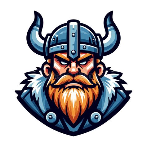 Viking Head Face Vector Illustration Template Suitable For T Shirt