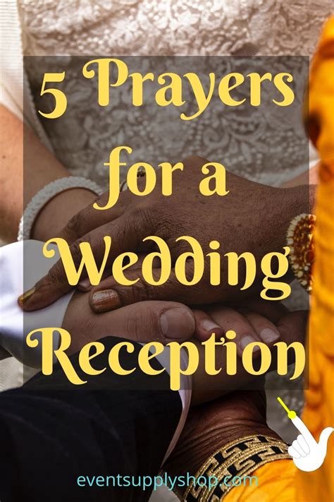 5 Prayers for a Wedding Reception i 2024