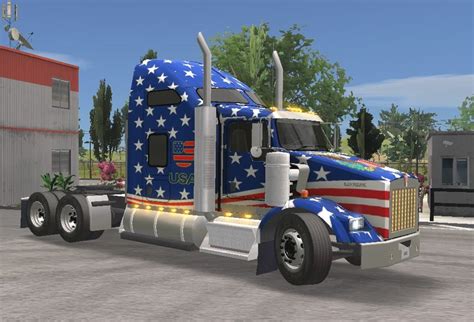 Kenworth T 800 Skin USA FLAG Apendi Skins