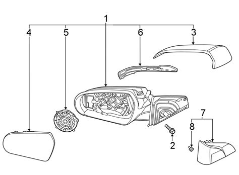 2022 Hyundai Tucson SEL Plug In Hybrid Actuator Motor Glass Mirror