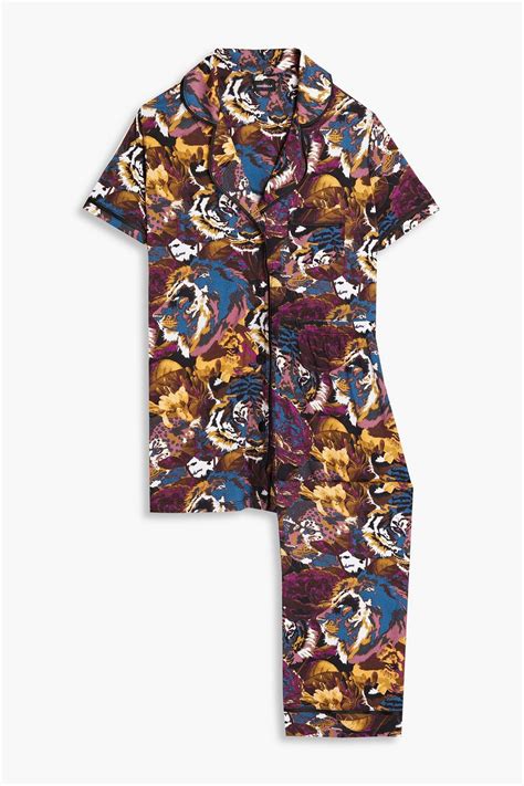 Cosabella Bella Printed Pima Cotton And Modal Blend Jersey Pajama Set