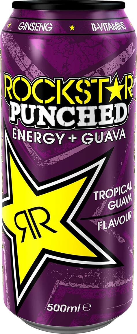 Rockstar Punched Guava Energy Drink 500 Ml Pack Of 12 Amazon Co Uk