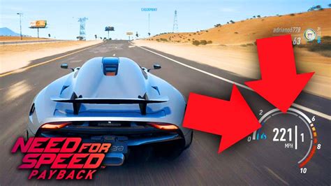 Need For Speed Payback FASTEST CAR IN THE GAME Koenigsegg Regera