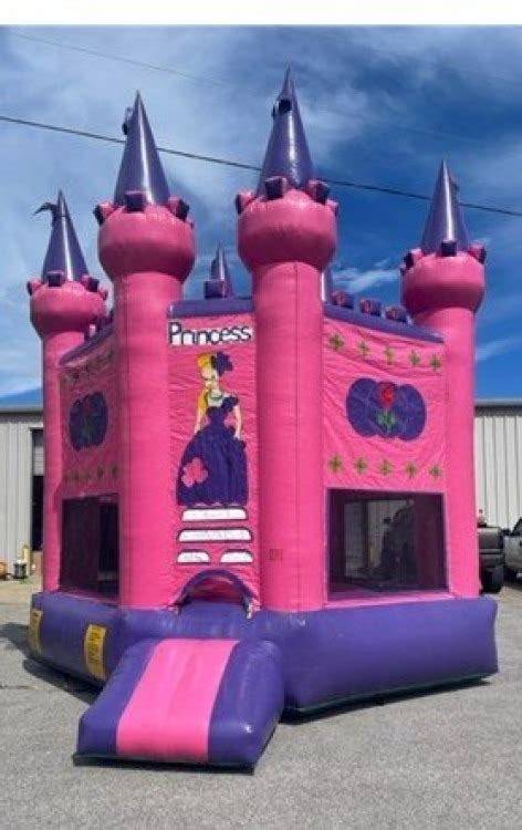 Pink Princess Castle Bounce House Nation