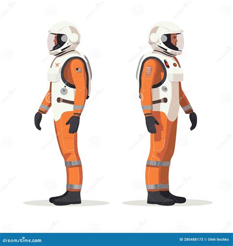 Man in a Suit Wearing Space Helmet Vector Isolated Illustration Stock ...