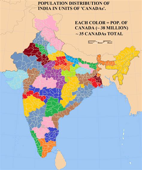 Indian population equals 35 Canadas