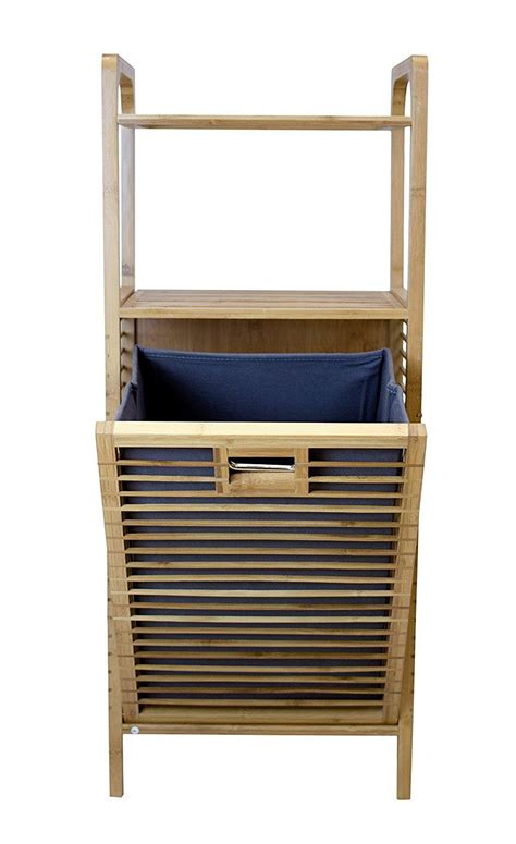 Corner Housewares Bamboo Hamper Shelf Kitchen And Dining