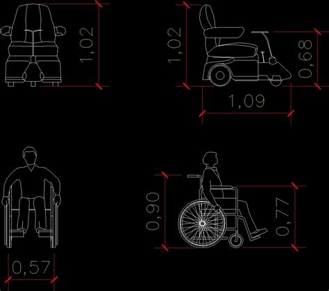 Wheelchair Symbol Cad Block